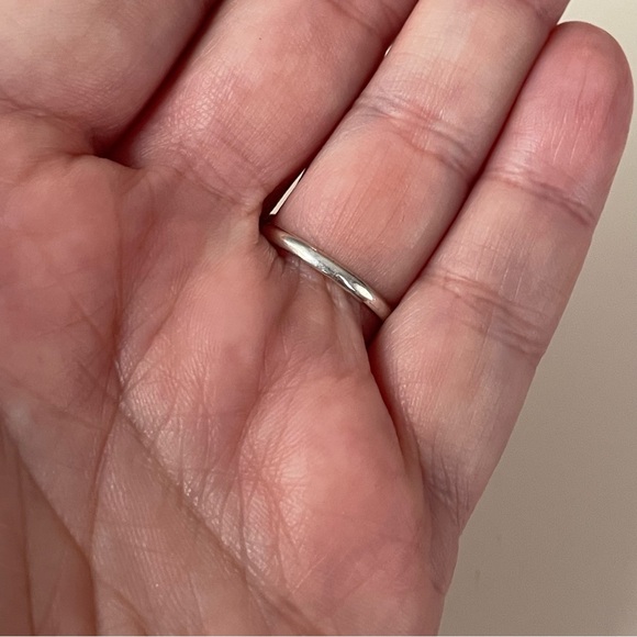 Vintage stamped sterling silver & polished stone triangle ring sz 7-7.25 - Picture 6 of 16